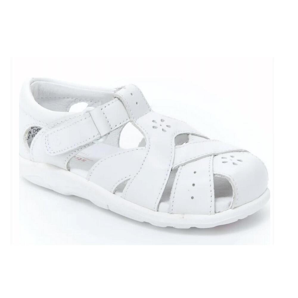 NEW STRIDE RITE toddler tulip sandal in white